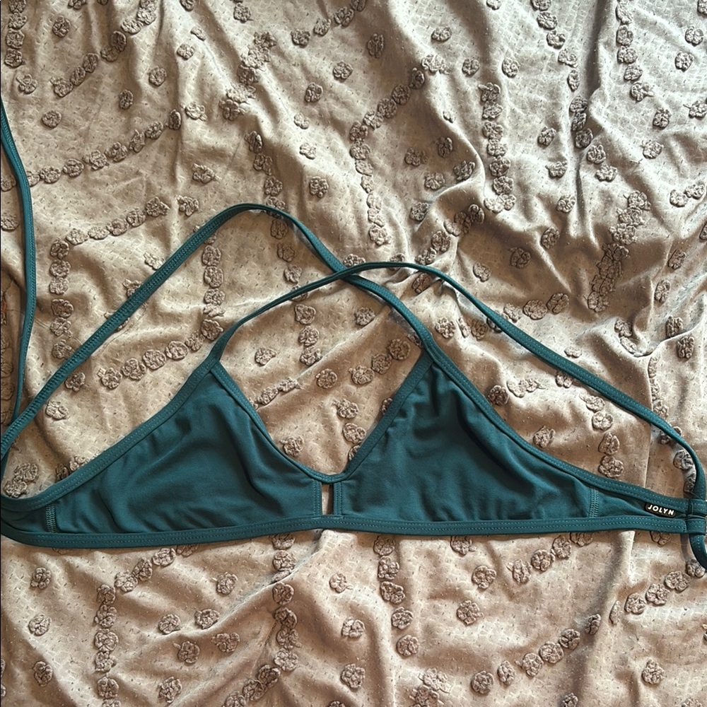 Jolyn Teal Bikini Top